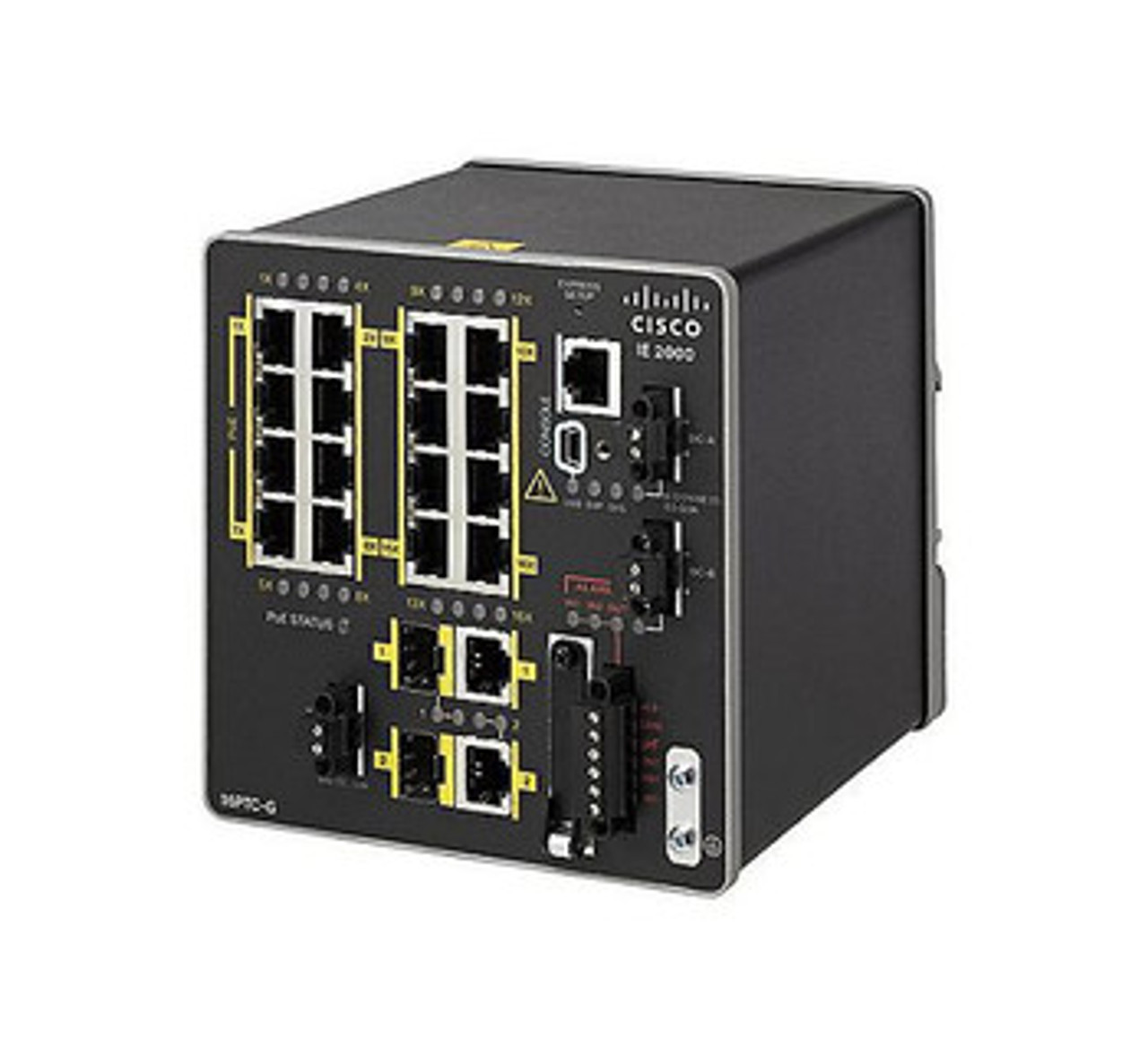 IE-2000-16PTC-G-E | CISCO | Industrial Ethernet 2000 Series 16-Ports Twisted Pair 10/100Base-Tx Rj-45 Manageable Layer2 Rail-Mountable Ethernet Switch Wit