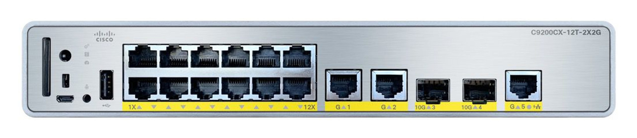 C9200CX-12T-2X2G-E - Cisco CATALYST 9000 COMPACT SWITCH 12-PORT DATA ONLY, ESSENTIALS