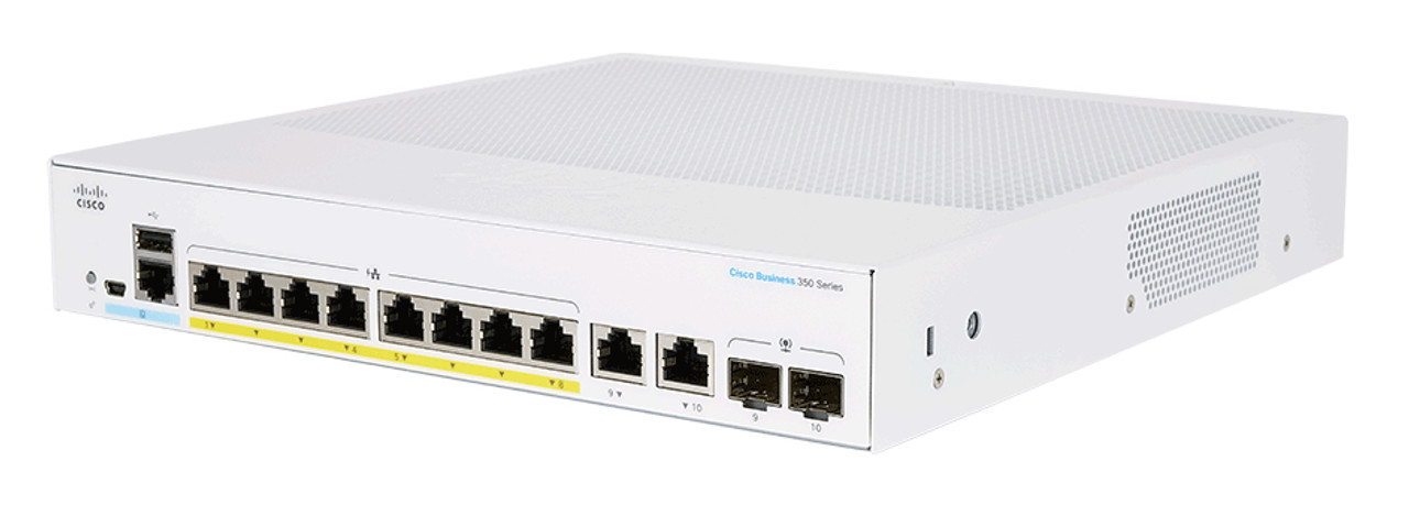 CBS250-8P-E-2G-NA - Cisco CBS250 SMART 8-PORT GE, POE, EXT PS, 2X1