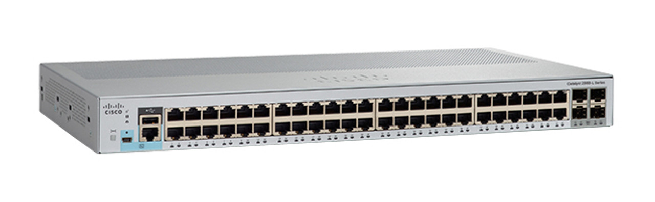 WS-C2960L-SM-48TS - Cisco CATALYST 2960L SMART MANAGED, 48P, GIGE, 4X1G SFP, LAN LITE