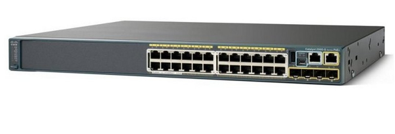 WS-C2960SF24PSL - Cisco CATALYST2960SF24FE,POE370W,2 XSFP,LANBAS