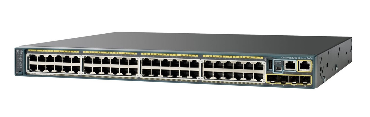 WS-C2960SF48TSL - Cisco CATALYST 2960-SF 48 FE, 4 X SFP, LAN BAS