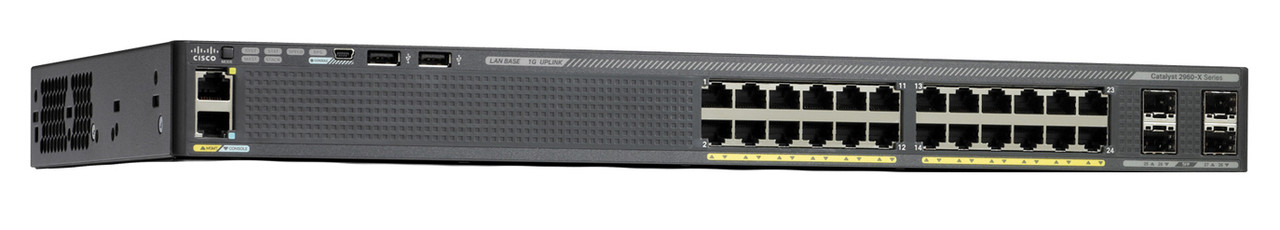 WS-C2960X-24PSL - Cisco CATLYST2960-X 24GIGEPOE 370W 4X1G SFP LA