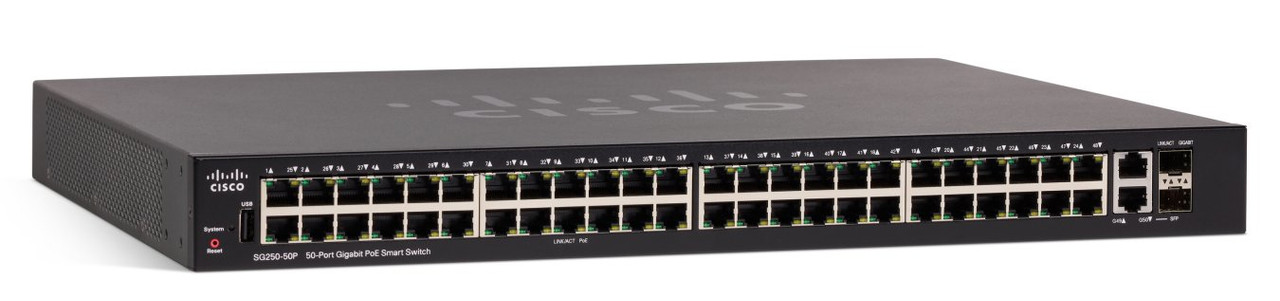 Sg250-50P-K9-Na | Cisco | Cisco Sg250-50P 50-Port Gigabit Poe Smar