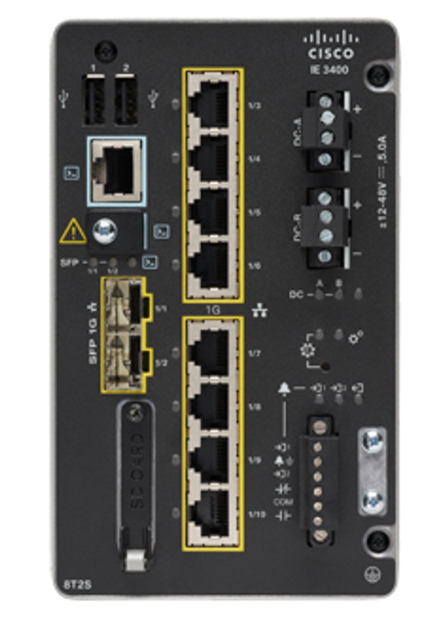 Ie-3400-8T2S-A= | Cisco | Catalyst Ie3400 Rugged Series Advanced Modular With Na