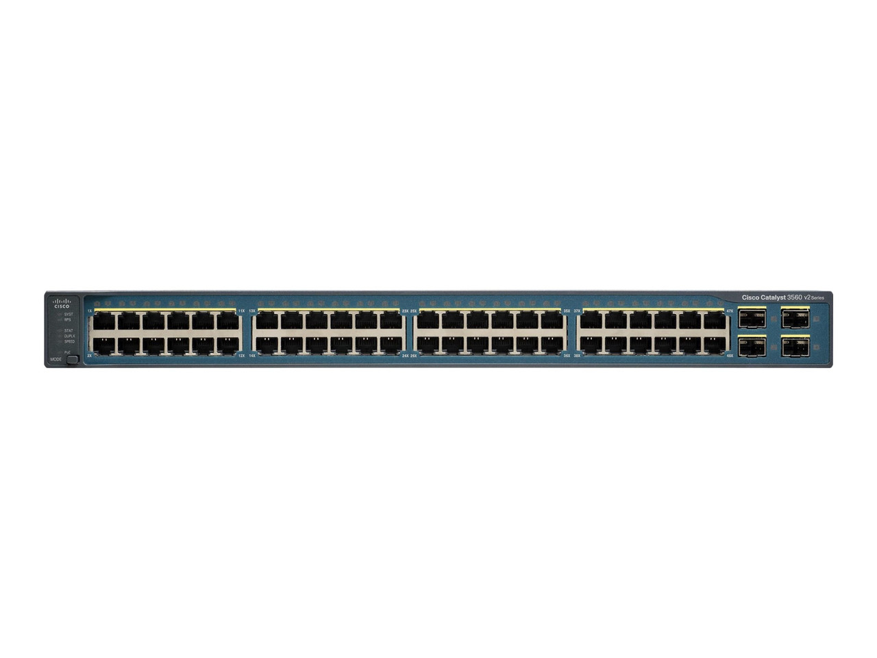 Ws-C3560V248Tss= | Cisco | Cat 3560V2 48 10/100 + 4 Sfp + Ipb Std I