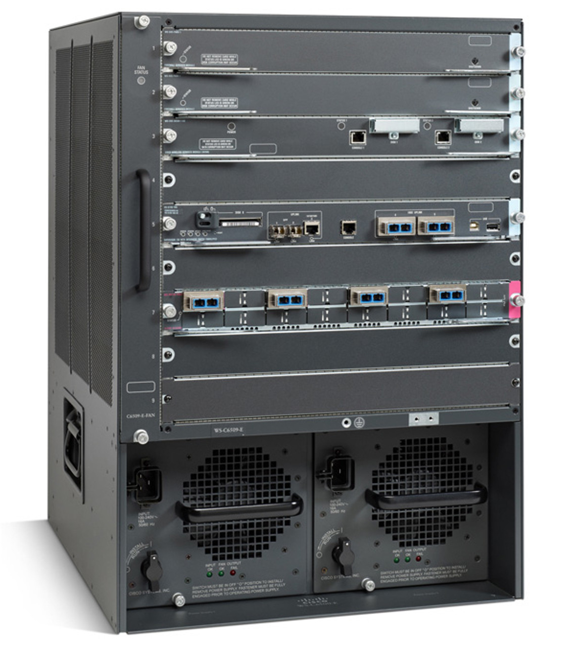 Ws-C6509-E= | Cisco | Enh C6509 Chassis,9Slot,14Ru,No Ps,No Fa