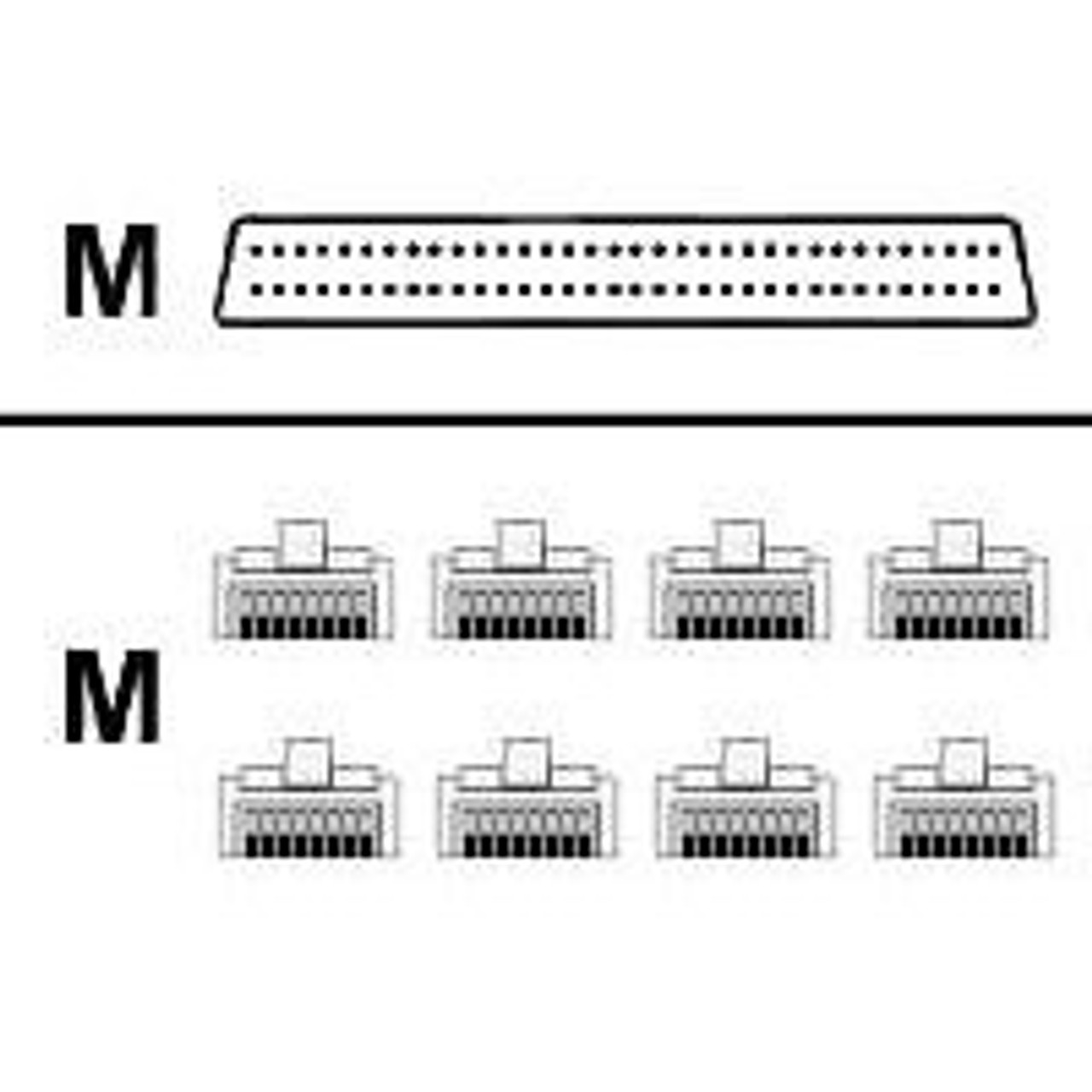 Cab-Octal-Async= | Cisco | 8 Lead Octal Cable (68 Pin To 8 Male Rj-