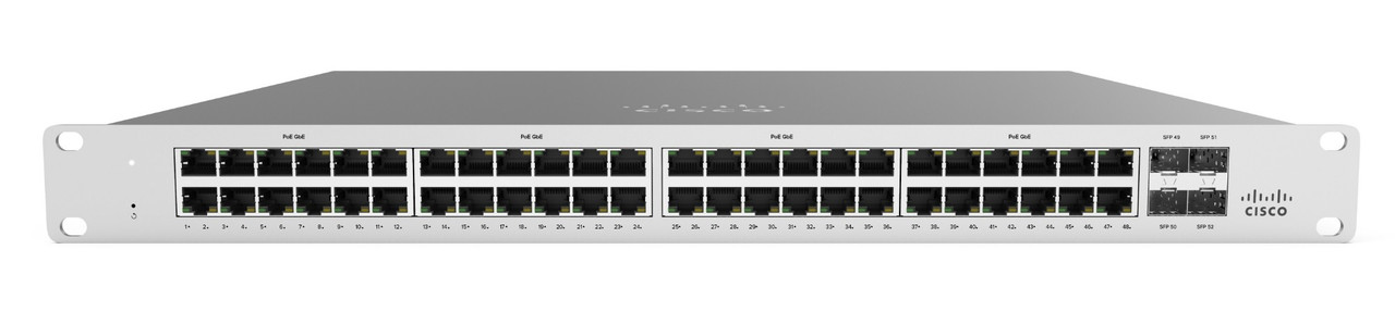 Ms125-48Lp-Hw= | Cisco | Meraki Ms125-48Lp 10G L2 Cld-Mngd 48X Gige 370W Poe Switch