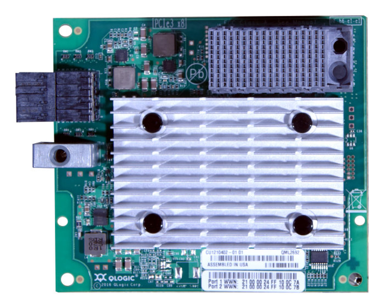 00YK543 | Lenovo | Qlogic Qml2692 Mezz 16gb 2port Fibre Channel Adapter For Thinksystem