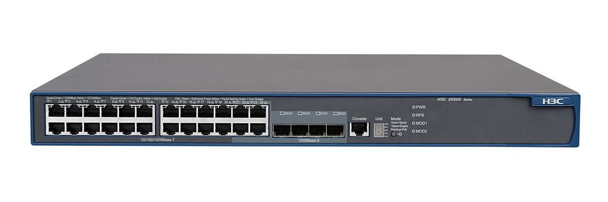 JE101A#ABB | HP | E5500-24 Layer 3 Switch 24 Port 4 Slot24 x 10/100Base-TX 4 x SFP (mini-GBIC)