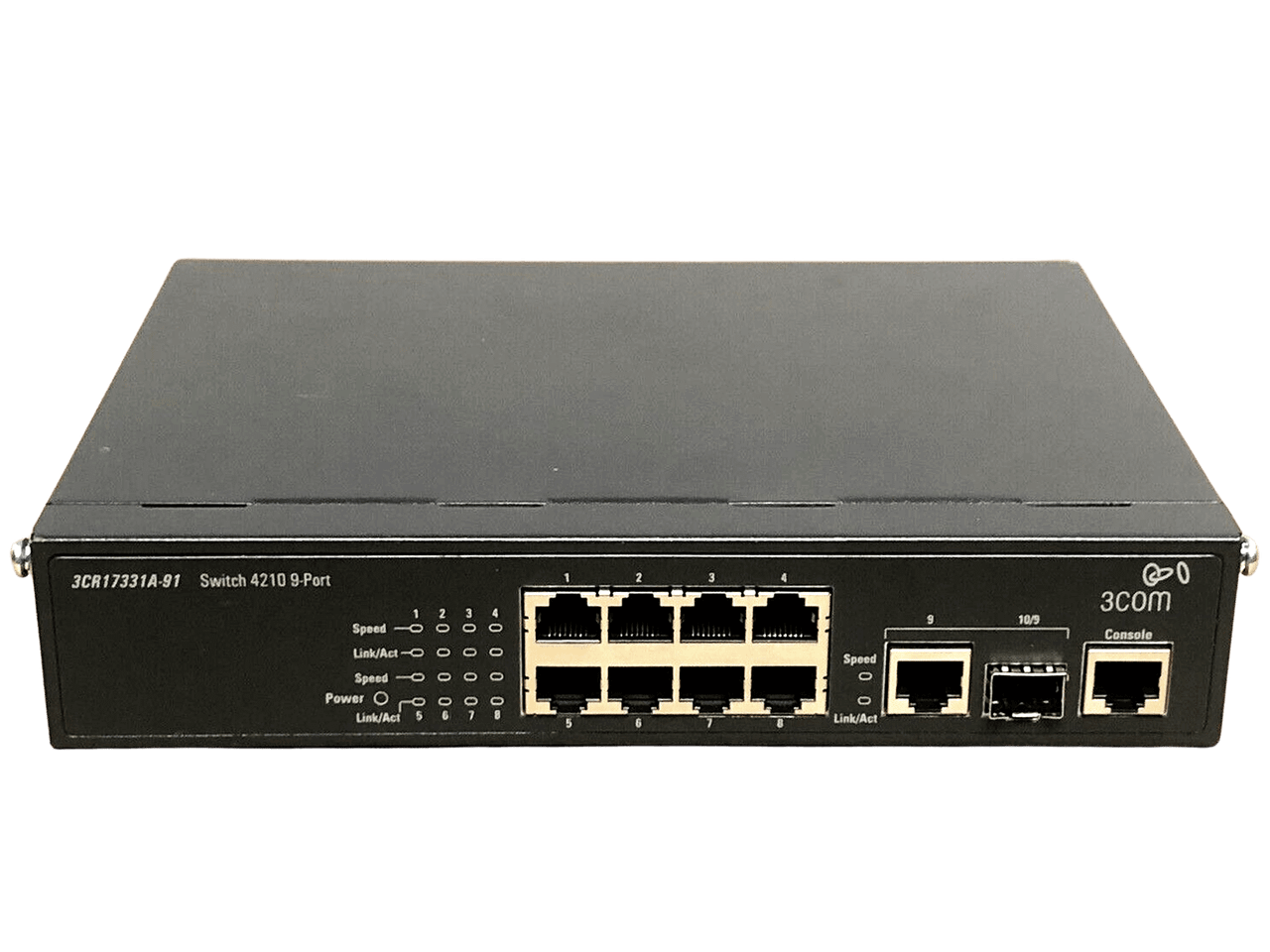 JE022A#ABB | HP | E4210-8 Ethernet Switch 9 Port 1 Slot8, 1, 1 x 10/100Base-TX 1 x SFP (mini-GBIC), 10/100/1000Base-T x