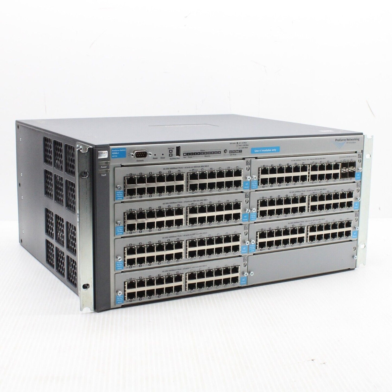 J8774A#ABB | HP | ProCurve 4208vl-64G Switch Chassis 64 x 10/100/1000Base-T LAN 4 x Expansion Slot(s) Modular Ethernet Switch