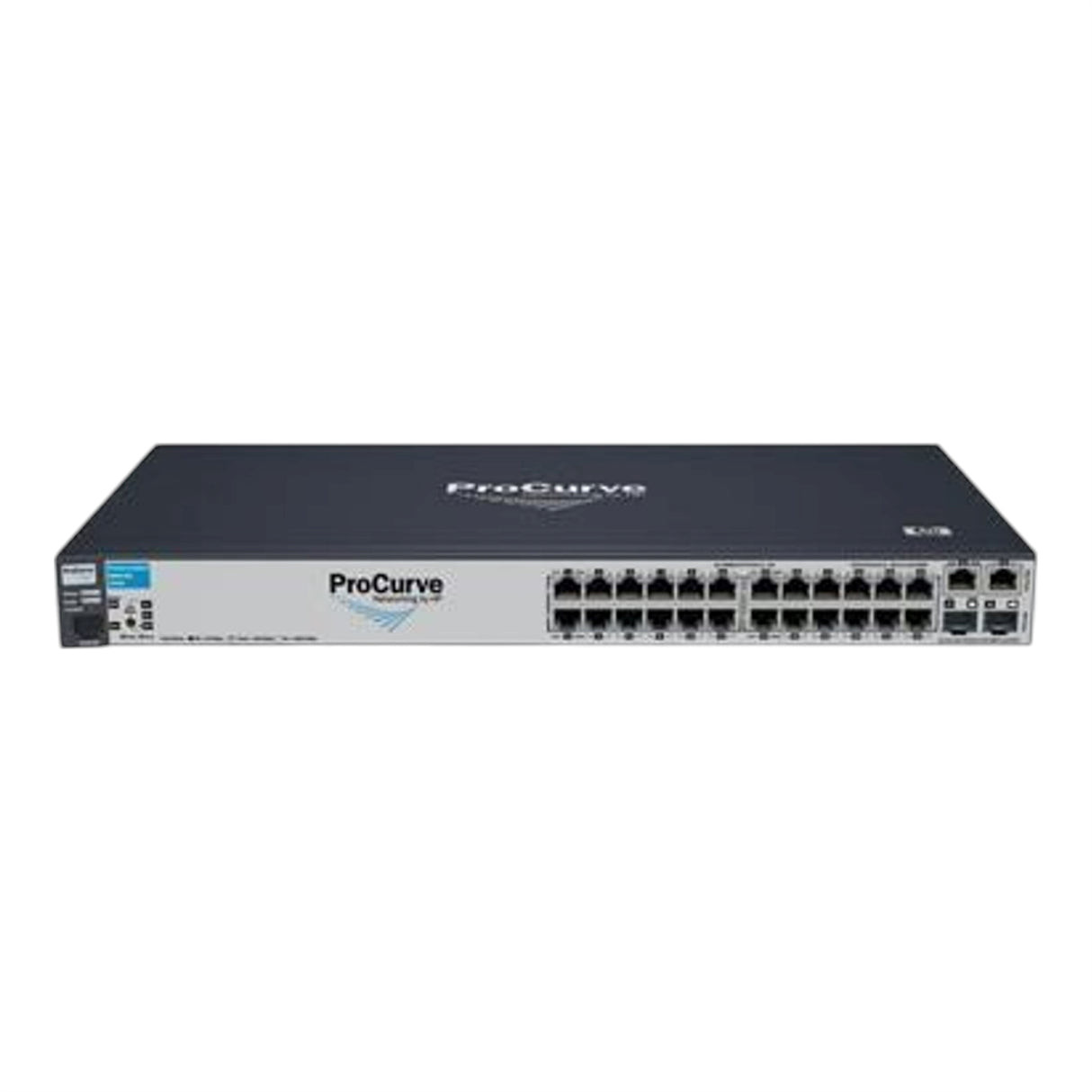 J9086AS#ABA | HP | E2610-24-PPoE Ethernet Switch 26 Port 2 Slot 12, 2, 12 x 10/100Base-TX , 10/100/1000Base-T , 10/100Base-TX Yes 2 x SFP (mini-GBIC) Slot