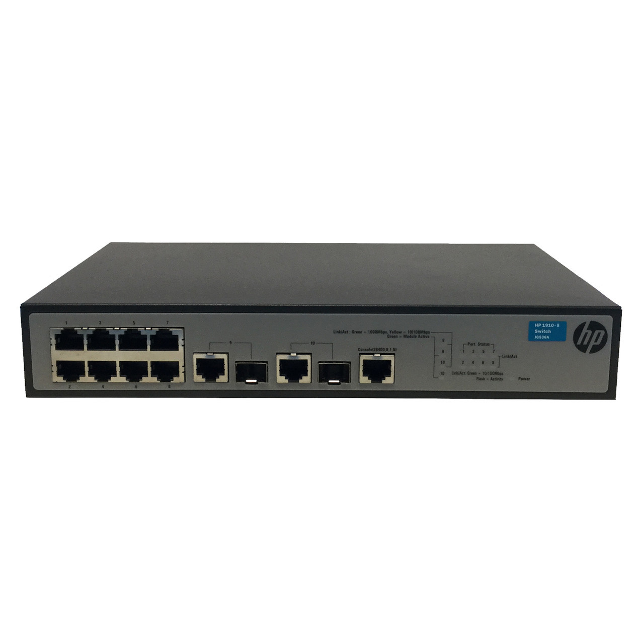 JG537AR | HP | 1910-8-PoE+ 8-Port Ethernet Switch