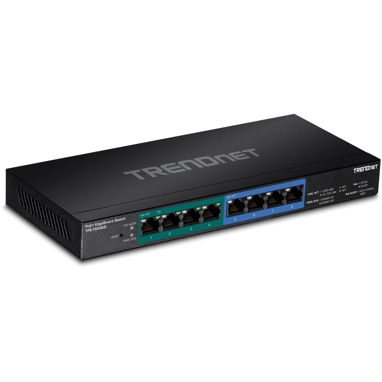 TPE-TG44ES | TRENDnet | EdgeSmart 8-Port Ethernet Switch