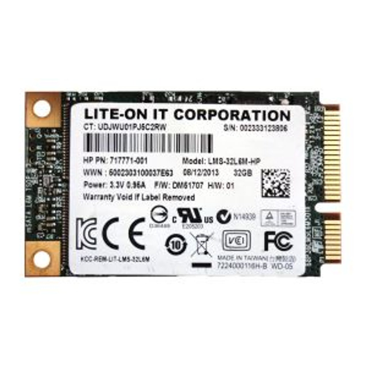 717771-001 | HP | 32GB mSATA Solid State Drive (SSD)
