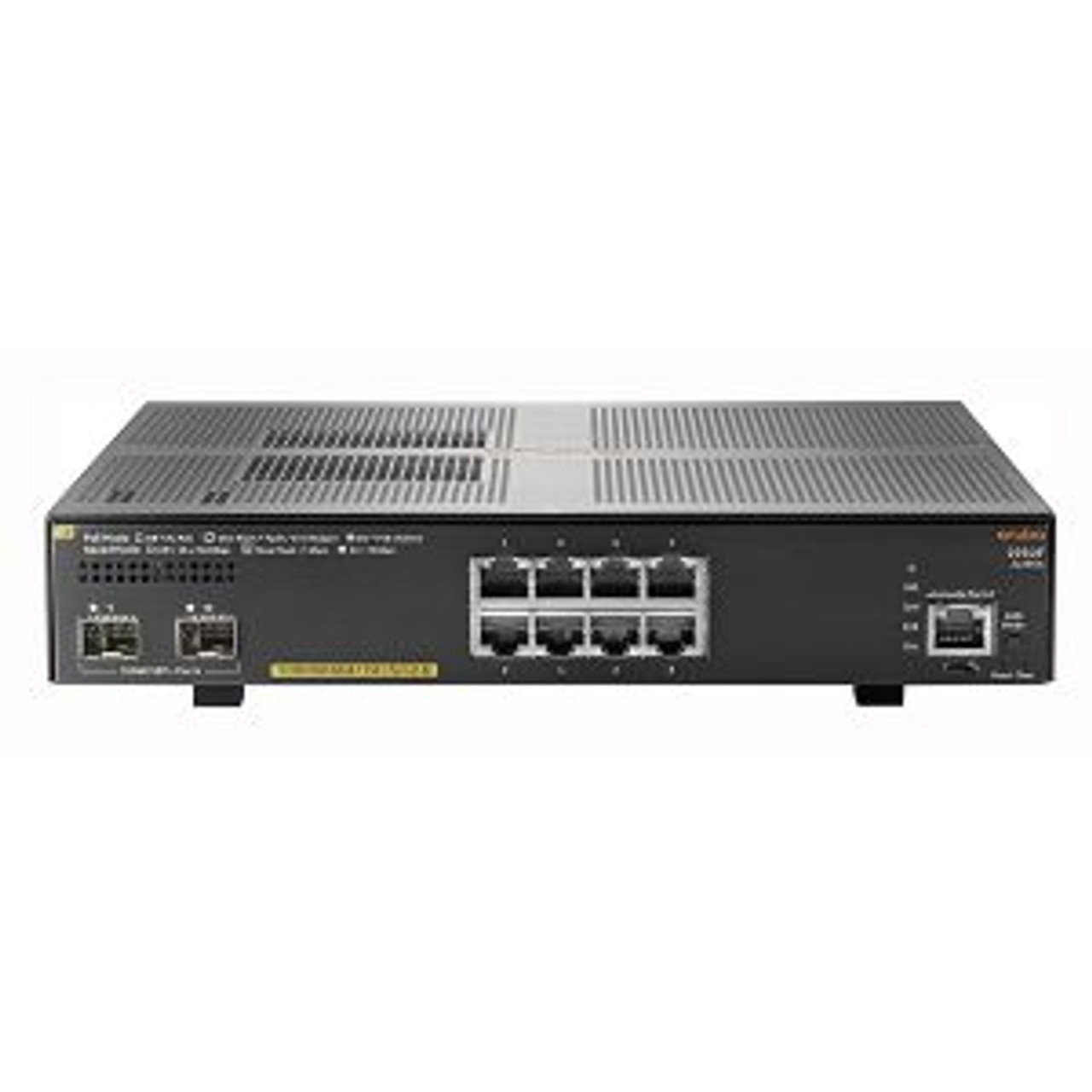 JL258A#AC3 | HP | Aruba 2930F 8-Ports 10/100/1000 PoE+ 2-Ports 10Gb/s SFP+ uplink Managed Network Switch