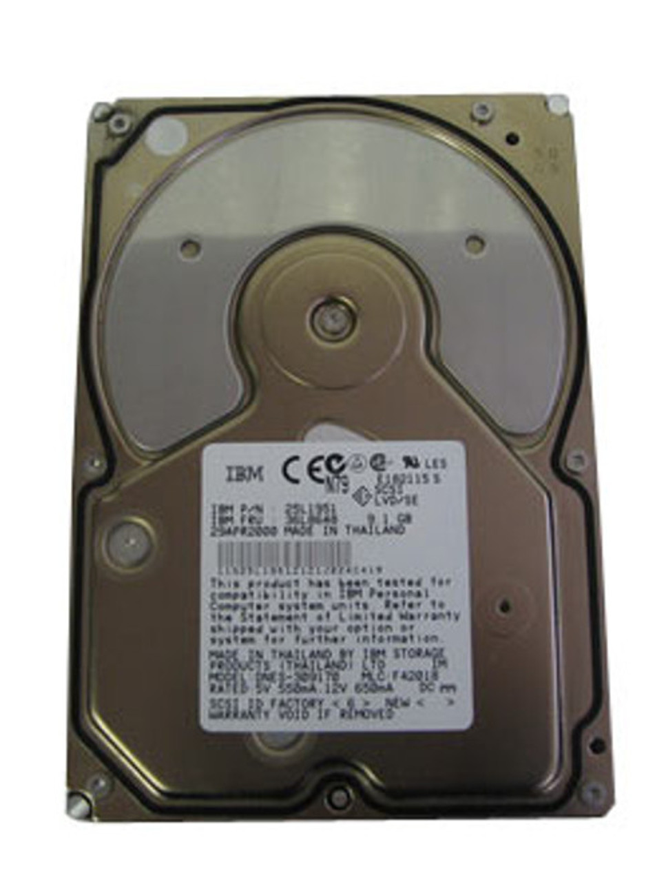 IC35L036UWPR15-0-07N | IBM | Ultrastar 36Z15 36.7Gb 15000Rpm Ultra-160 Scsi 68-Pin 4Mb Cache 3.5-Inch Internal Hard Drive