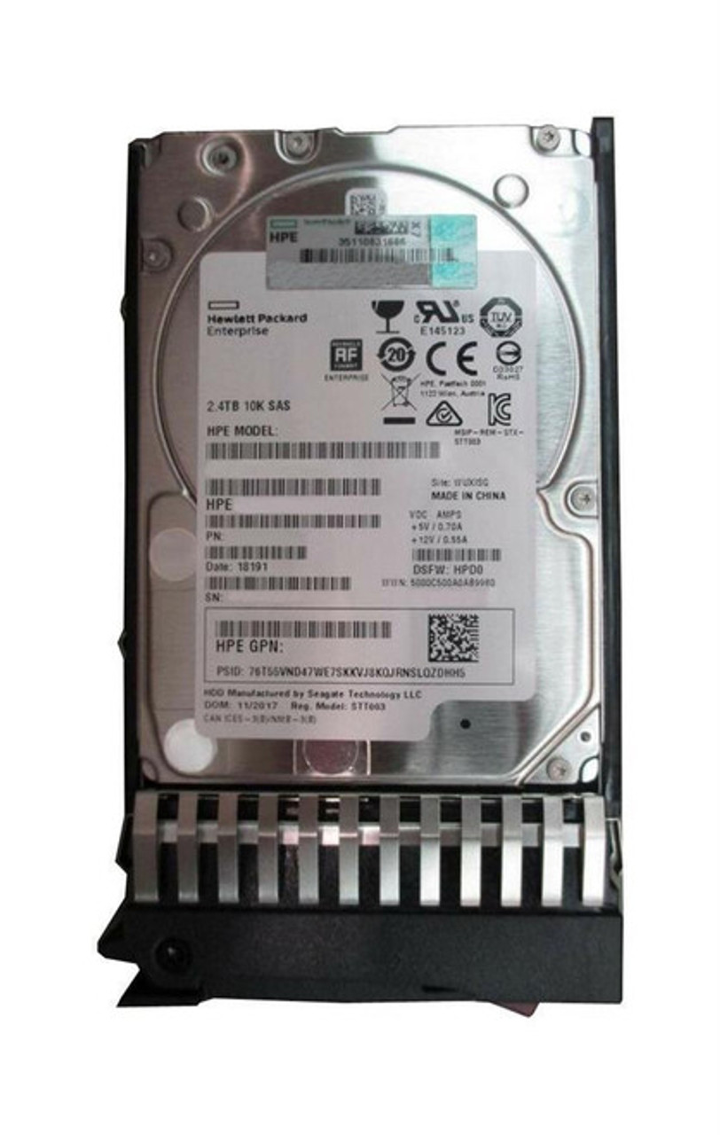 881457-K21#0D1 | HP | E 2.4Tb 10000Rpm Sas 12Gbps Dual Port Hot Swap (512E) 2.5-Inch Internal Hard Drive With Smart Carrier For Proliant Ml350 Gen10 Server