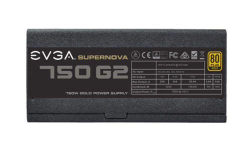 220-G2-0750-X2 | EVGA | SuperNOVA 750 G2 750-Watts 80 Plus Gold Power Supply