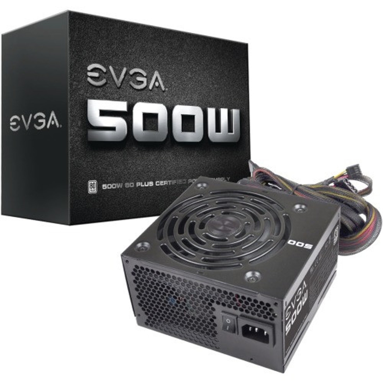 100-W1-0500-K2 | EVGA | 500-Watts ATX12V/EPS12V 80% Efficiency Power Supply