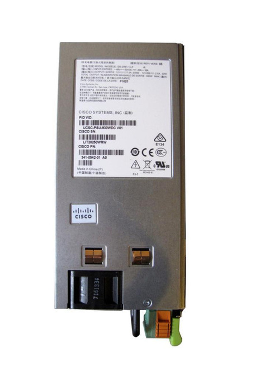 341-0542-01 | Cisco | 930-Watt 48V DC Common Slot Power Supply for C-series servers