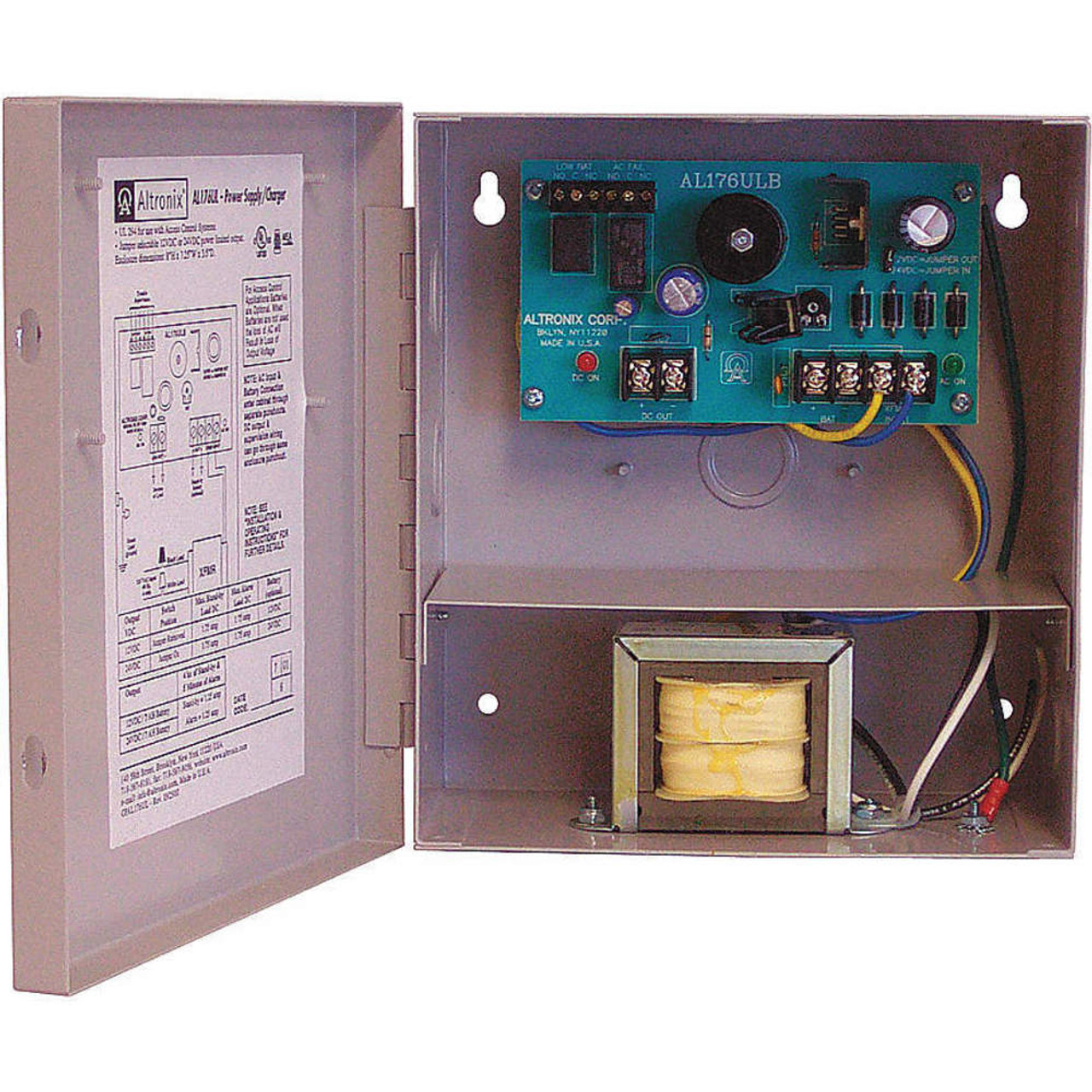 AL176UL | Altronix | Proprietary Power Supply Wall Mount 110 V AC