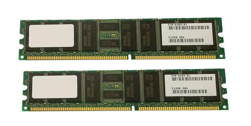 X7603A-Z | Sun | 1GB Kit (2 X 512MB) PC2100 DDR-266MHz Registered ECC CL2.5 184-Pin DIMM 2.5V Memory