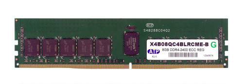 X4B08QC4BLRCME-B | ATP | 8GB PC4-19200 DDR4-2400MHz ECC Registered CL17 288-Pin DIMM 1.2V Dual Rank Memory Module