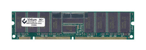 VM375S3320E-GAS | Virtium | 256MB PC133 133MHz ECC Registered CL3 168-Pin DIMM Memory Module