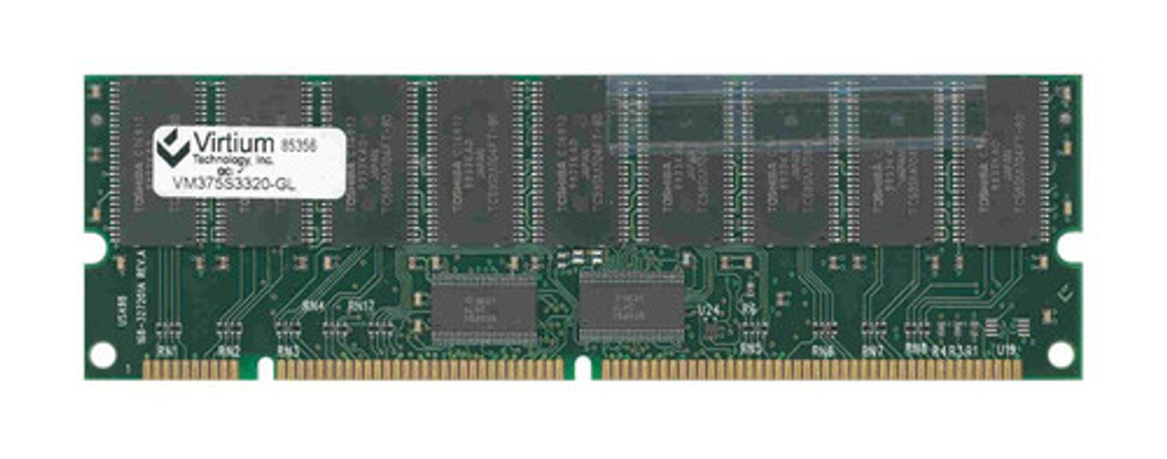 VM375S3320-GL | Virtium | 256MB PC133 133MHz ECC Registered CL3 168-Pin DIMM Memory Module