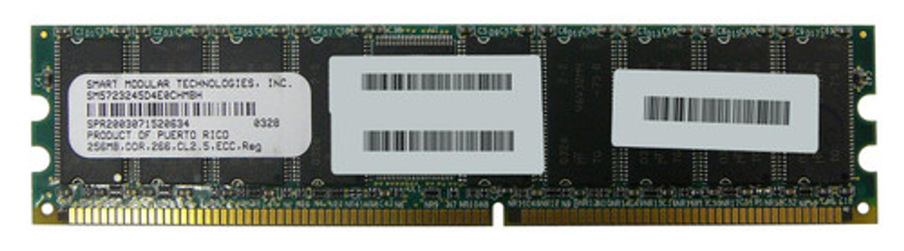 SPR2003071520634 | Smart Modular | 256MB PC2100 DDR-266MHz Registered ECC CL2.5 184-Pin DIMM 2.5V Memory Module