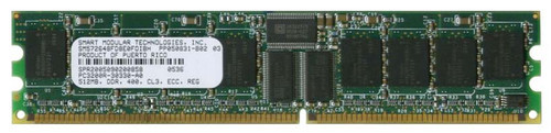 SM572648FD8E0FOIBH | Smart Modular | 512MB PC2-3200 DDR2-400MHz ECC Registered CL3 240-Pin DIMM Single Rank Memory Module