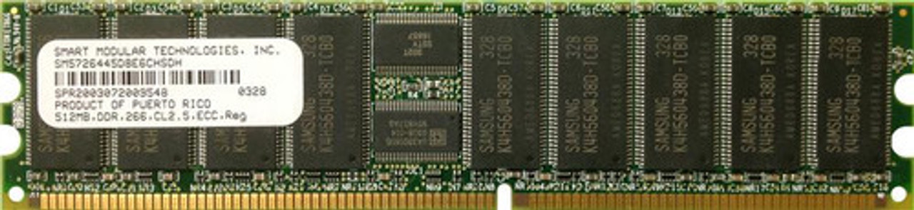 SM5726445D8E6CHSDH | Smart Modular | 512MB PC2100 DDR-266MHz Registered ECC CL2.5 184-Pin DIMM 2.5V Memory Module