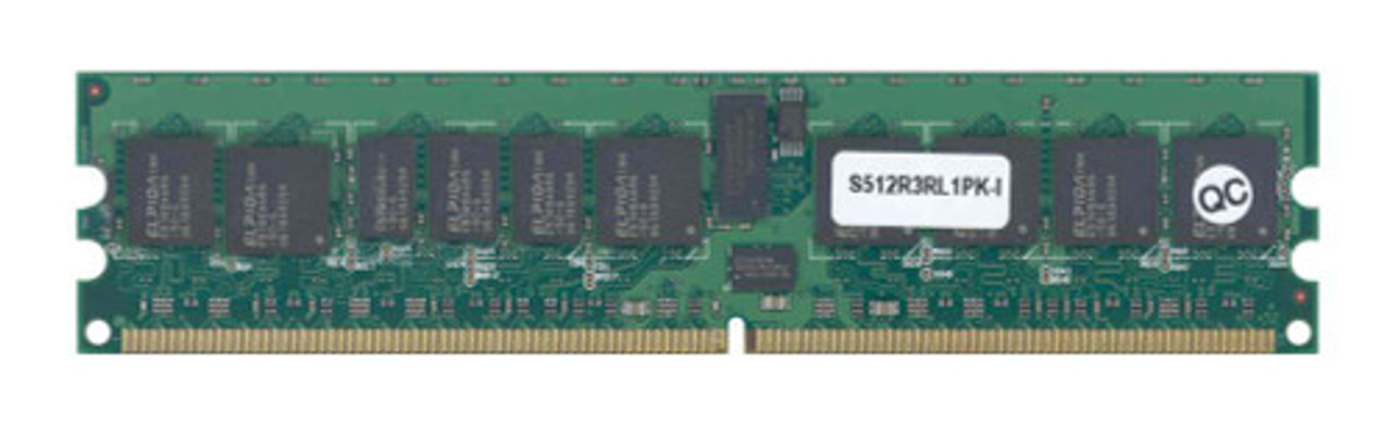S512R3RL1PK-I | SimpleTech | 512MB PC2-3200 DDR2-400MHz ECC Registered CL3 240-Pin DIMM Single Rank Memory Module S512R3RL1PK-I | SimpleTech | 512MB PC2-3200 DDR2-400MHz ECC Registered CL3 240-Pin DIMM Single Rank Memory Module