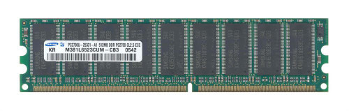 PE199708 | Edge Memory | 512MB PC2700 DDR-333MHz ECC Unbuffered CL2.5 184-Pin DIMM Memory Module