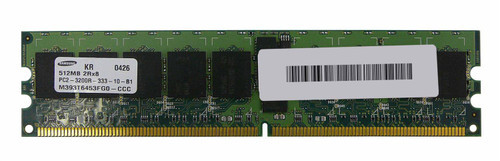 PE19854102 | Edge Memory | 1GB Kit (2 X 512MB) PC2-3200 DDR2-400MHz ECC Registered CL3 240-Pin DIMM Memory