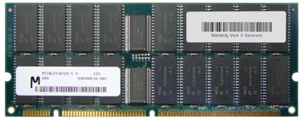 PE160203 | Edge Memory | 128MB EDO ECC 168-Pin DIMM Memory Module