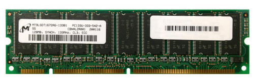 PE15682402 | Edge Memory | 256MB Kit ( 2 X 128MB) PC133 133MHz ECC 168-Pin DIMM Memory