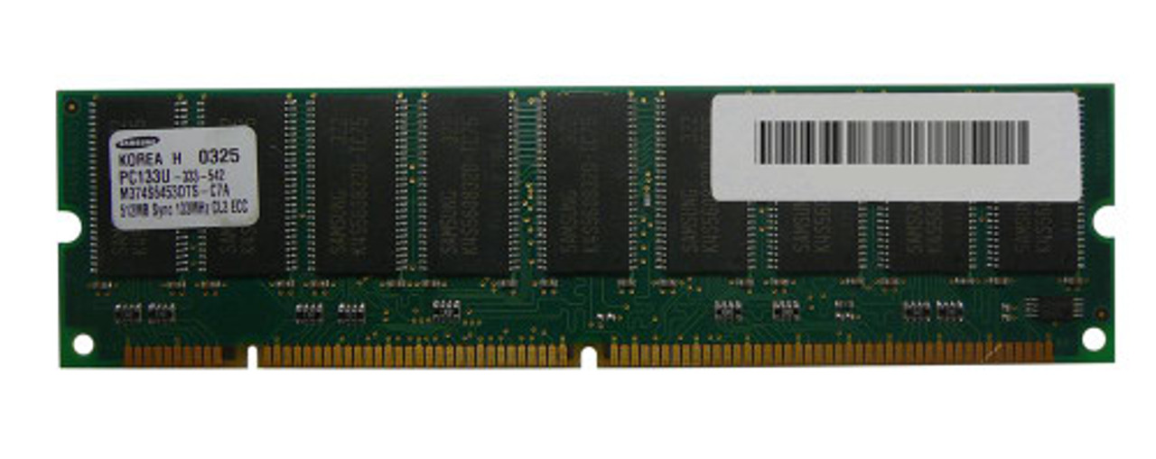 PE150655 | Edge Memory | 512MB PC133 133MHz SDRAM ECC Unbuffered 3.3 V 168-Pin DIMM Memory Module