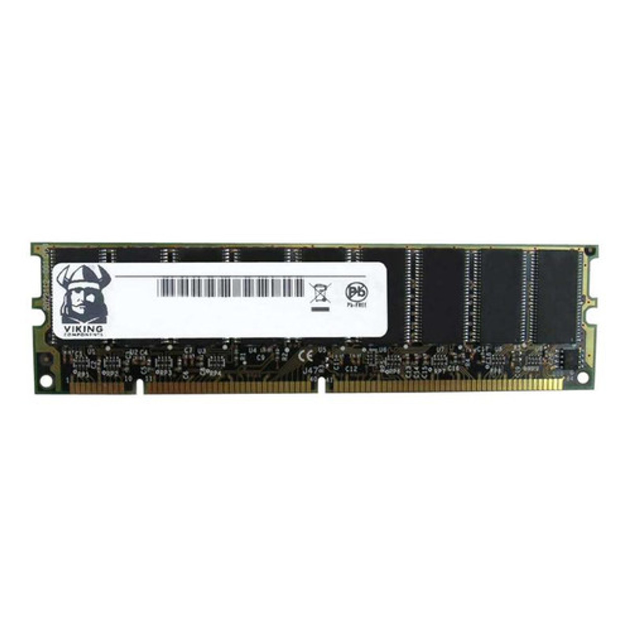 PC13364X72-CL3 | Viking | 512MB PC133 133MHz ECC Unbuffered CL3 168-Pin DIMM Memory Module