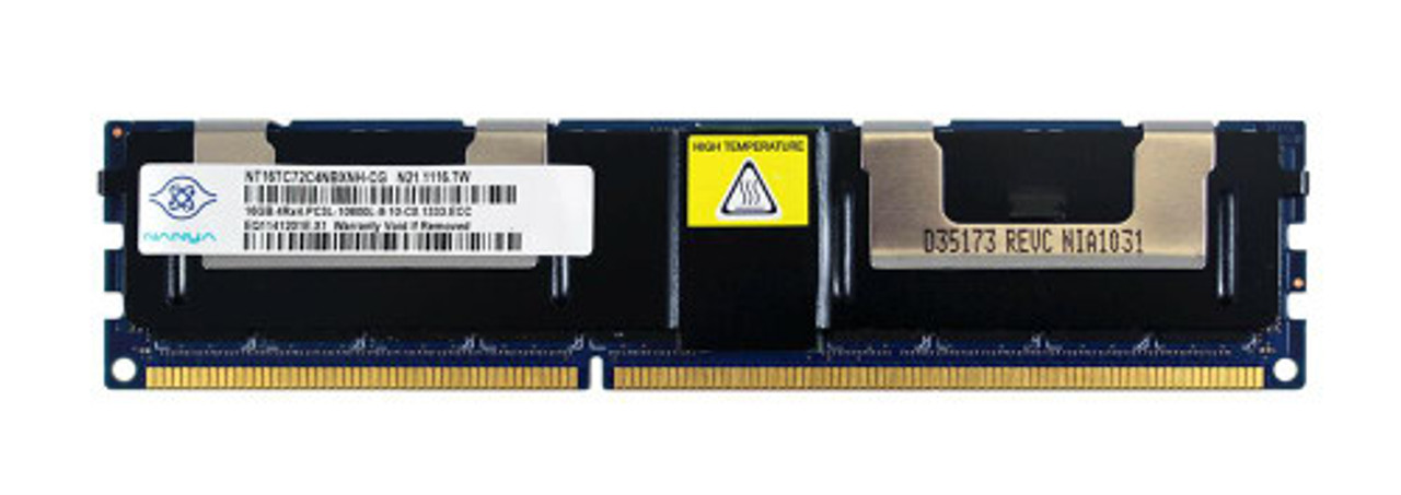 NT16TC72C4NBXNH-CG | Nanya | 16GB PC3-10600 DDR3-1333MHz Registered ECC CL9 240-Pin Load Reduced DIMM 1.35V Low Voltage Quad Rank Memory Module