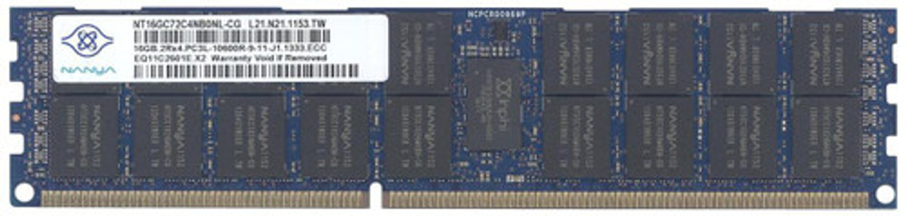 NT16GC72C4NB0NL-CG | Nanya | 16GB PC3-10600 DDR3-1333MHz ECC Registered CL9 240-Pin DIMM Dual Rank Memory Module