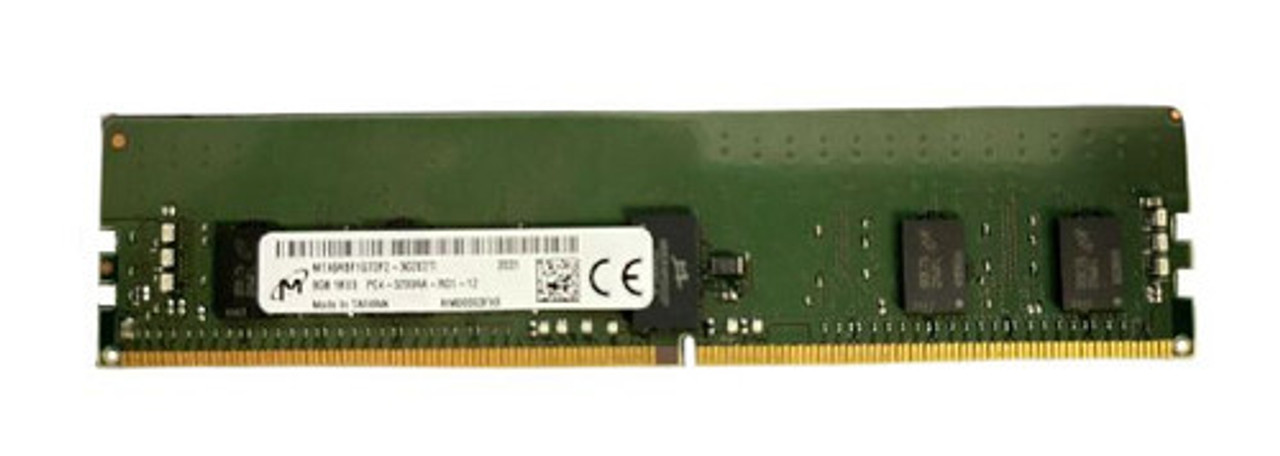MTA9ASF1G72PZ-3G2E2TI | Micron | 8GB PC4-25600 DDR4-3200MHz Registered ECC CL22 288-Pin DIMM 1.2V Single Rank Memory Module
