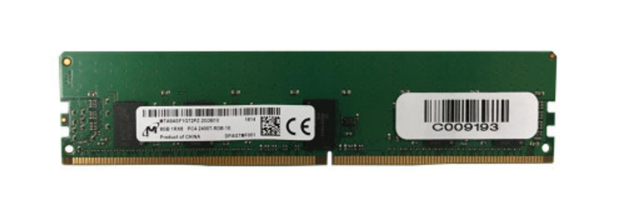 MTA9ASF1G72PZ-2G3-HP | HP | Micron 8GB PC4-19200 DDR4-2400MHz Registered ECC CL17 288-Pin DIMM 1.2V Single Rank Memory Module