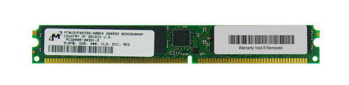 MT9VDVF6472G-40B | Micron | 512MB PC3200 DDR-400MHz Registered ECC 184-Pin DIMM 2.5V Very Low Profile (VLP) Memory Module