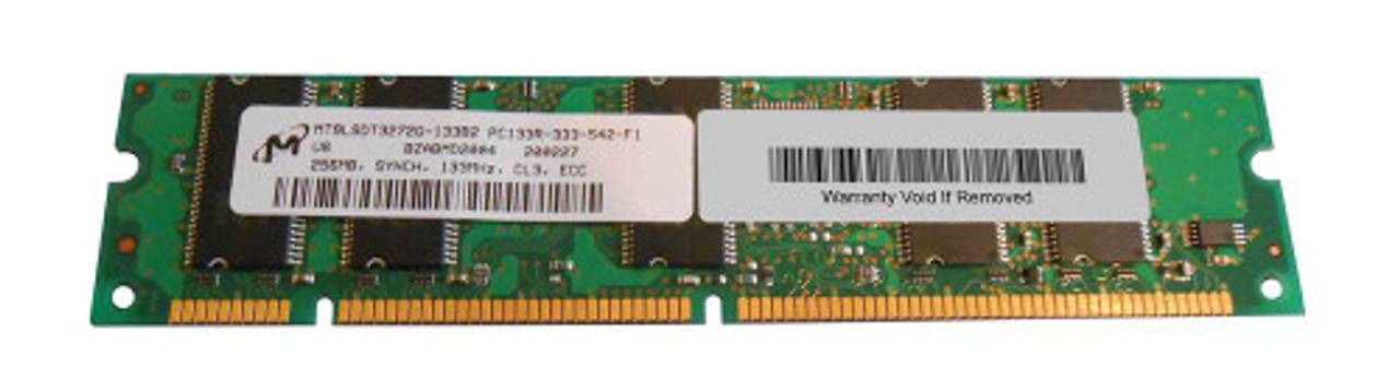 MT9LSDT3272G-133B2 | Micron | 256MB PC133 133MHz ECC Registered CL3 168-Pin DIMM Single Rank Memory Module