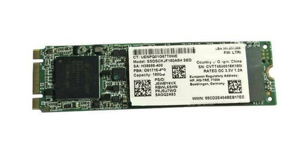 790052-001 | HP | 180GB MLC SATA 6Gbps M.2 2280 Internal Solid State Drive (SSD)