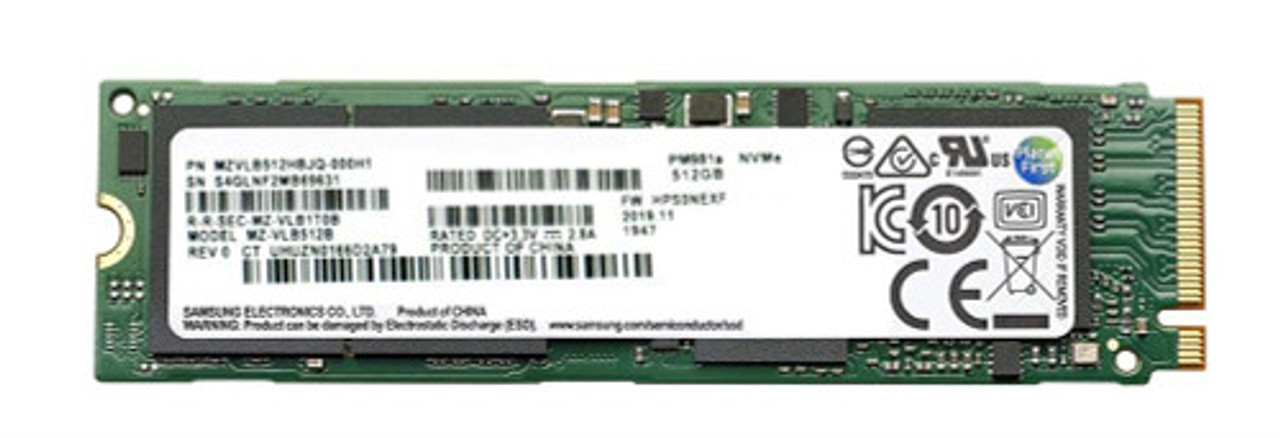 MZVLB512HBJQ-000H1 | Samsung | PM981a Series 512GB TLC PCI Express 3.0 x4 NVMe (AES-256 / TCG Opal 2.0) M.2 2280 Internal Solid State Drive (SSD)